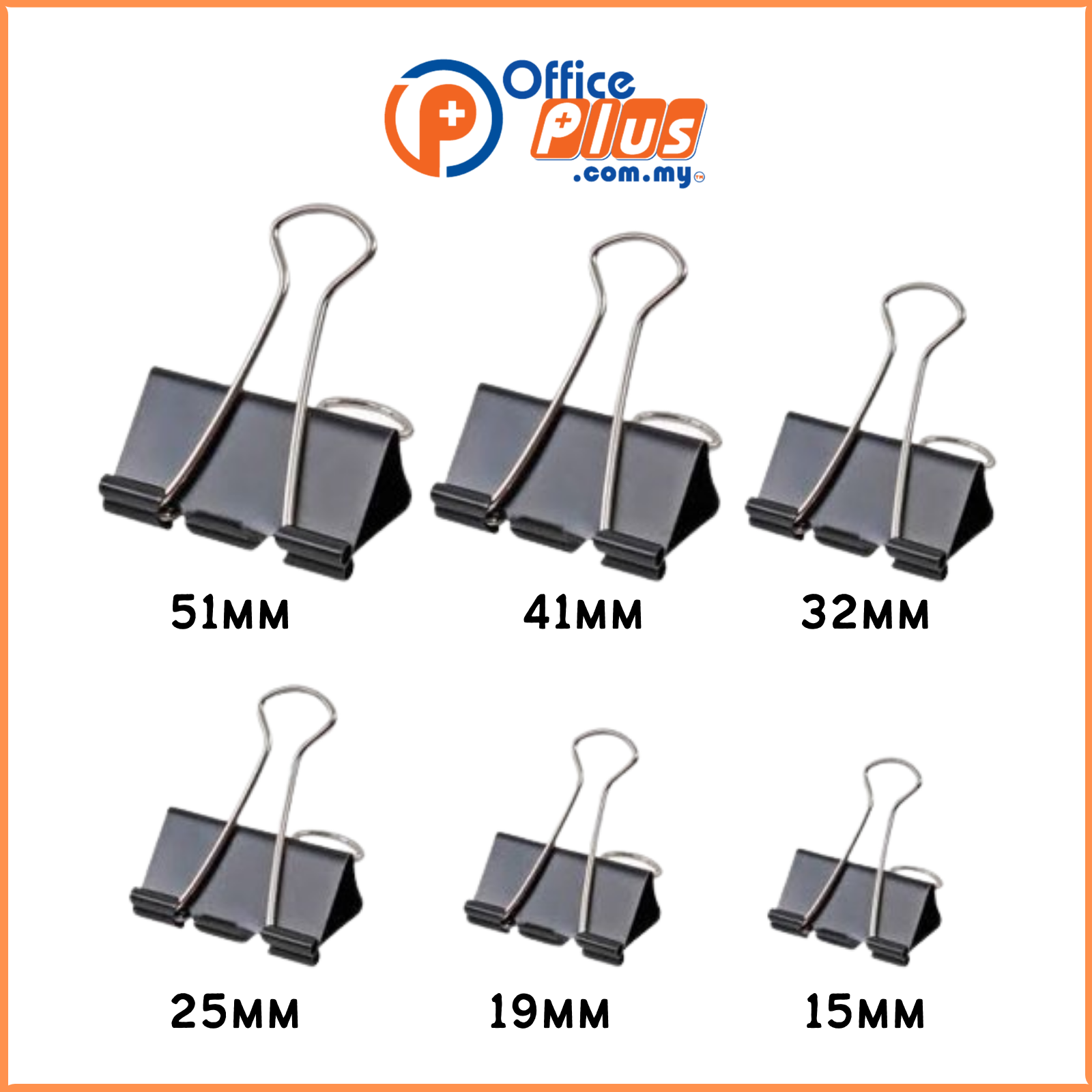 binder clips sizes