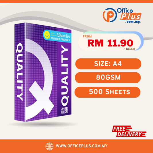 A4 Copier Paper 80gsm Quality Purple (500Sheets)