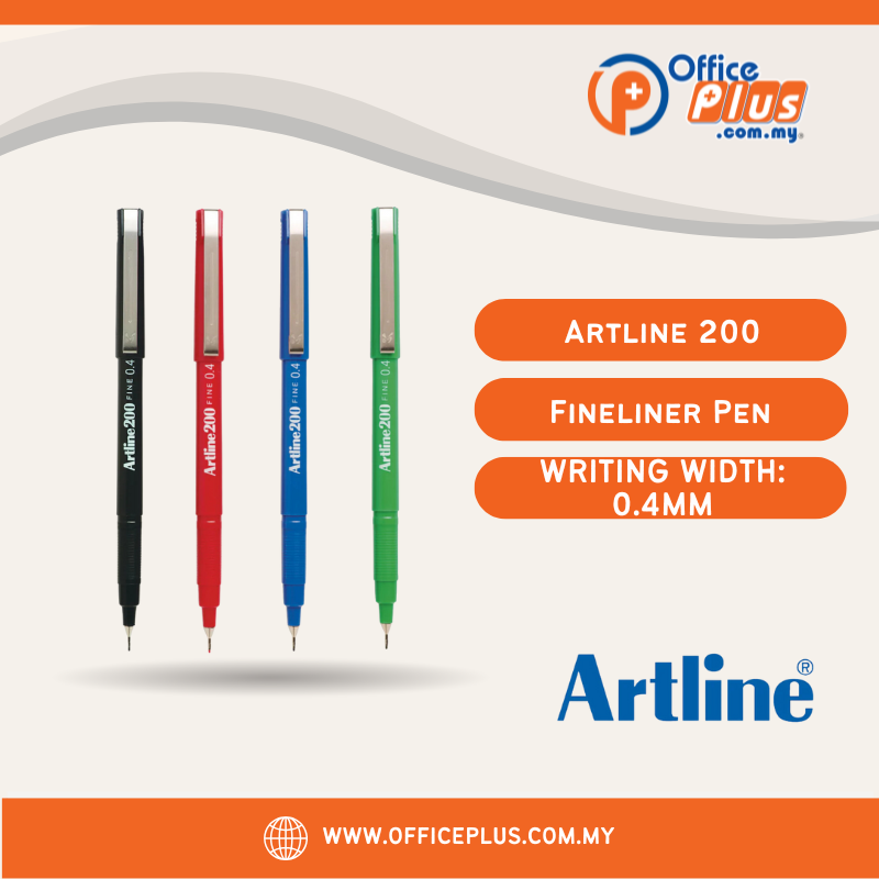 Artline 200 Fineliner Pen 0.4mm EK200