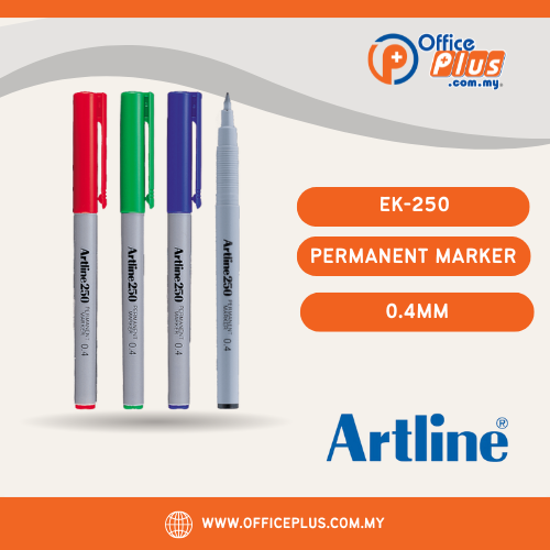 Artline Marker Pen Permanent 0.4mm EK-250