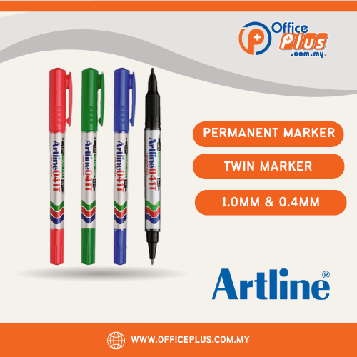 Artline Twin Head Permanent Marker 041T