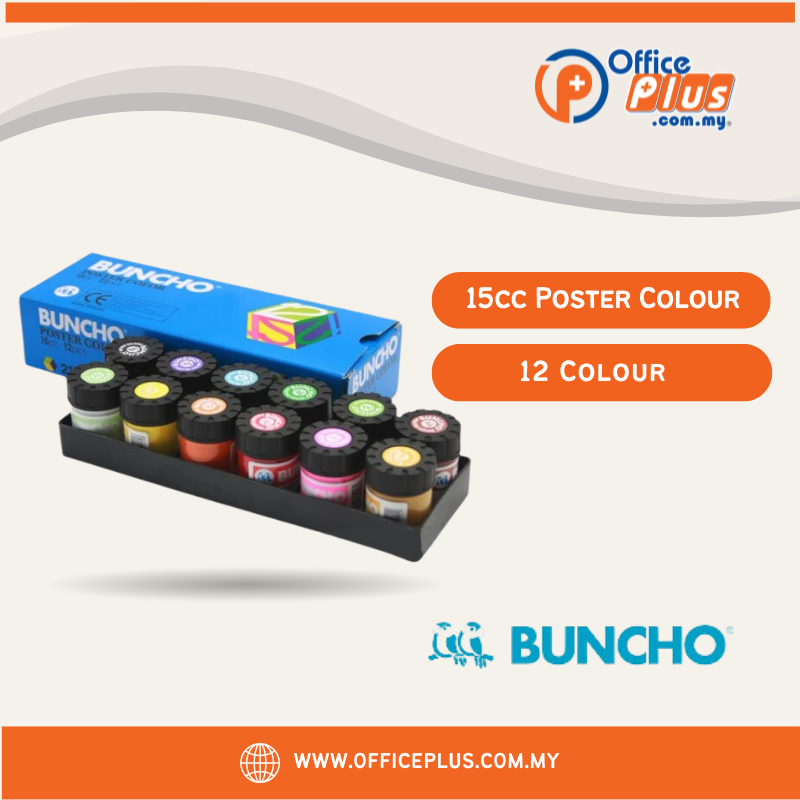 Buncho 15cc Poster Colour 12 Colour