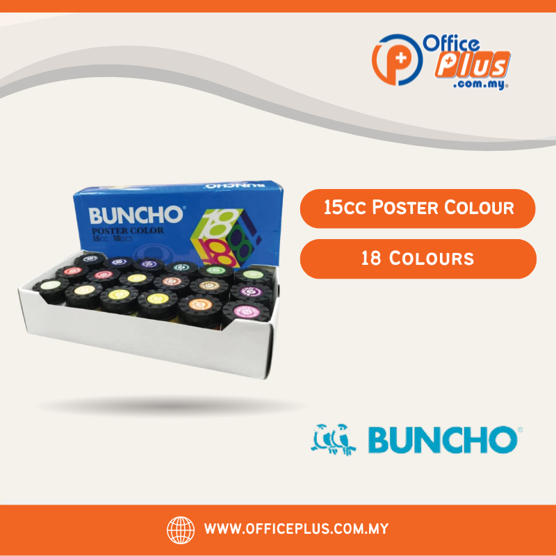 Buncho Poster Colour 15cc 18 Colour