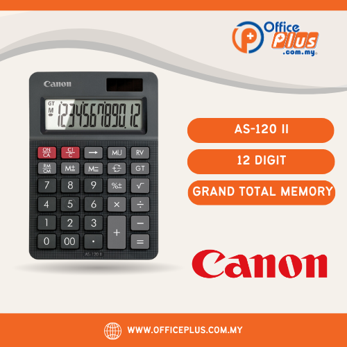 Canon 12 Digit Calculator AS-120 II