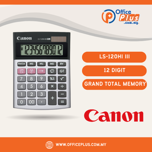 Canon 12 Digit Calculator LS120Hi III