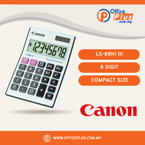 Canon Calculator (LS-88Hi III) 8 Digit