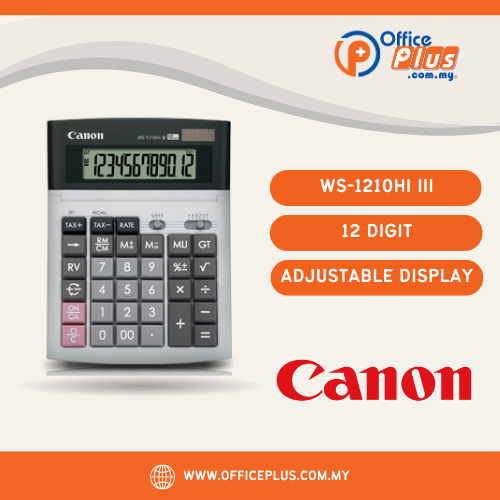 Canon Calculator WS-1210Hi III 12 Digit