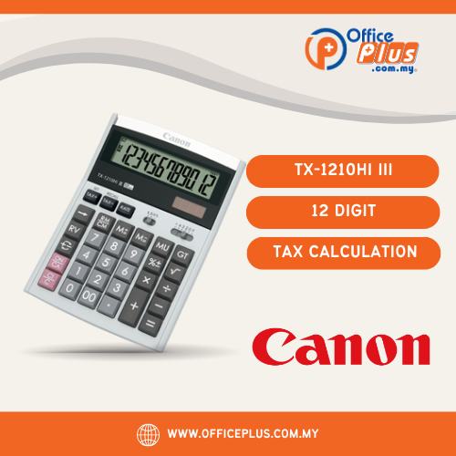 Canon Calculator (TX-1210Hi III) 12 Digit