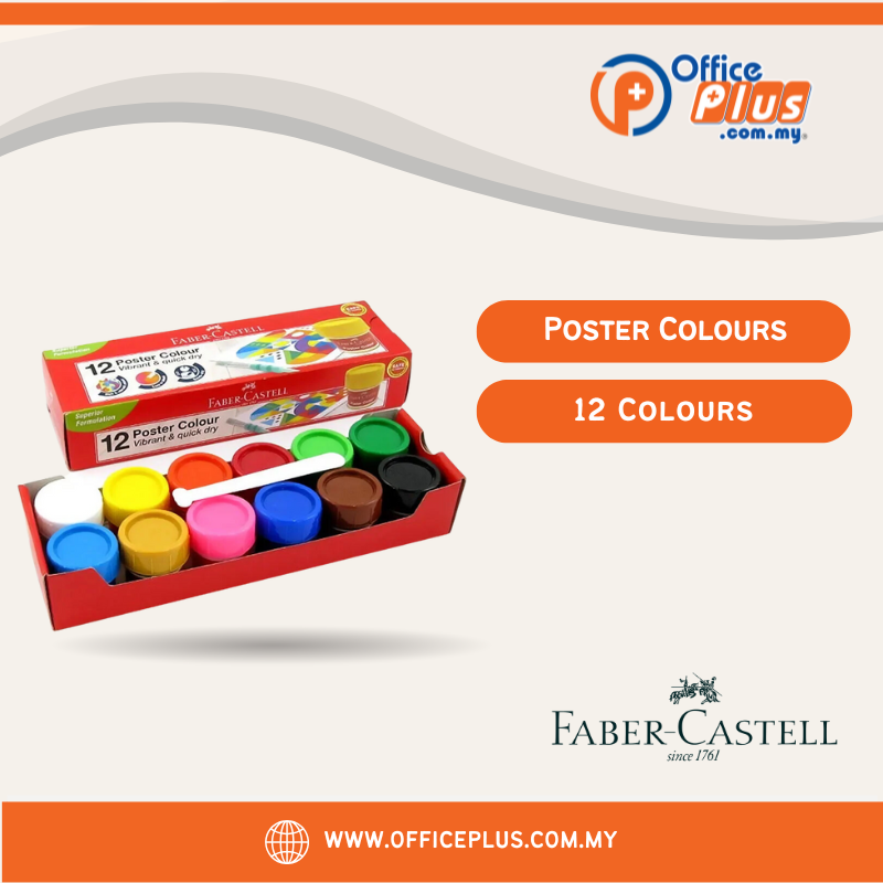 Faber Castell Poster Colours 12 Colours