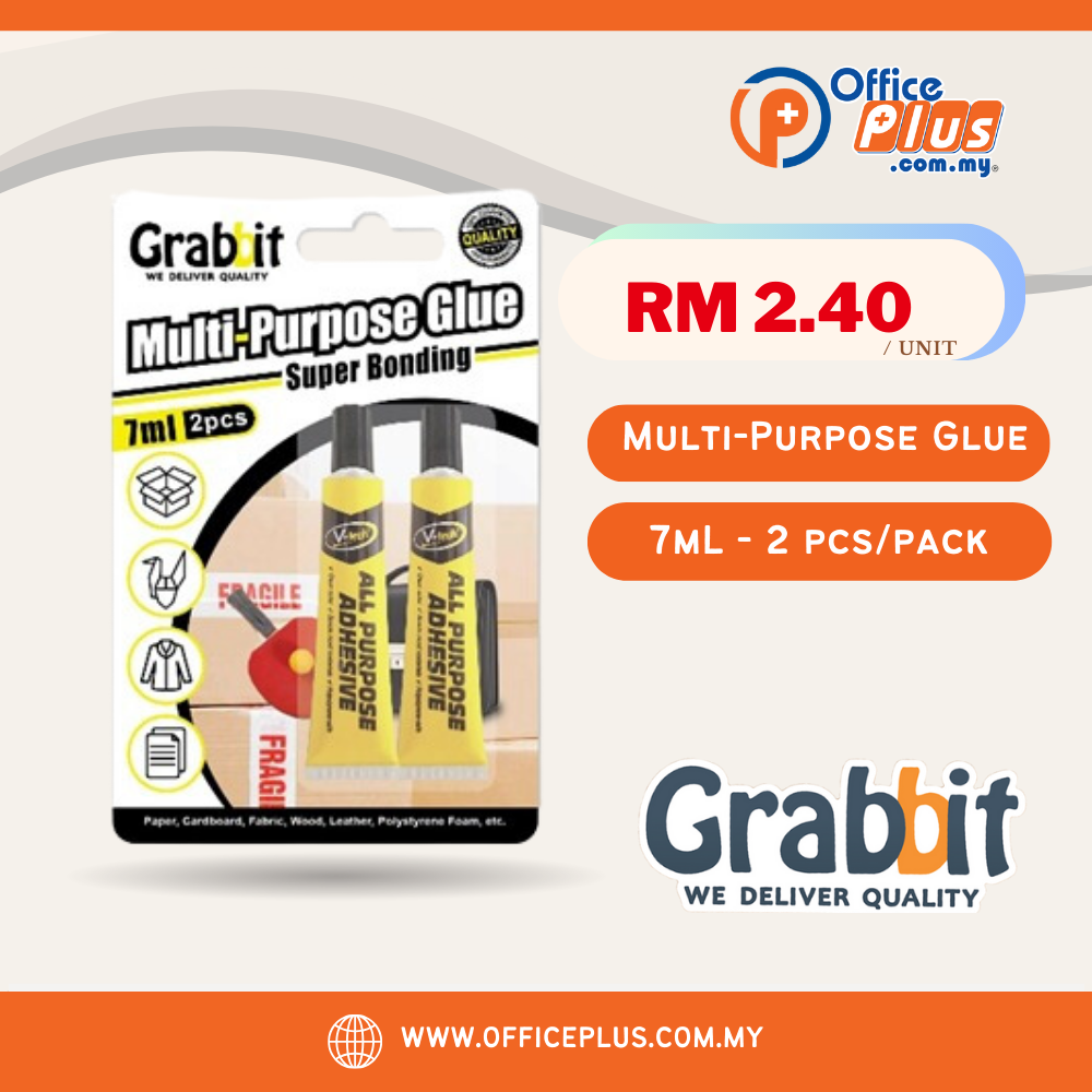 Grabbit Xtraseal Twin Pack Multi-Purpose Glue 7mL (2 pcs/pack)