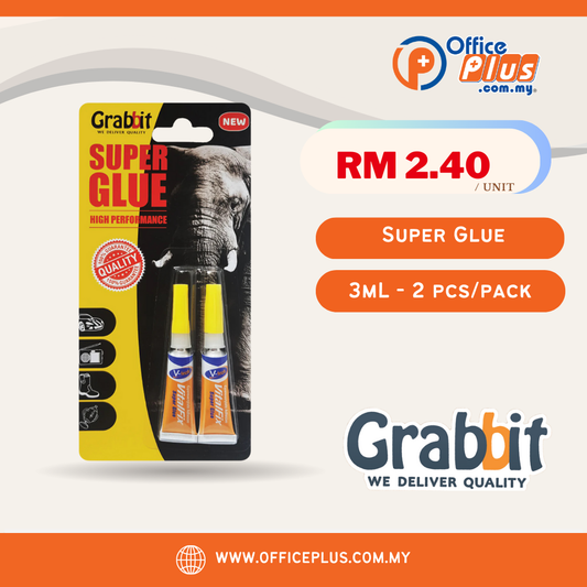 Grabbit Xtraseal Twin Pack Super Glue 3mL (2 pcs/pack)