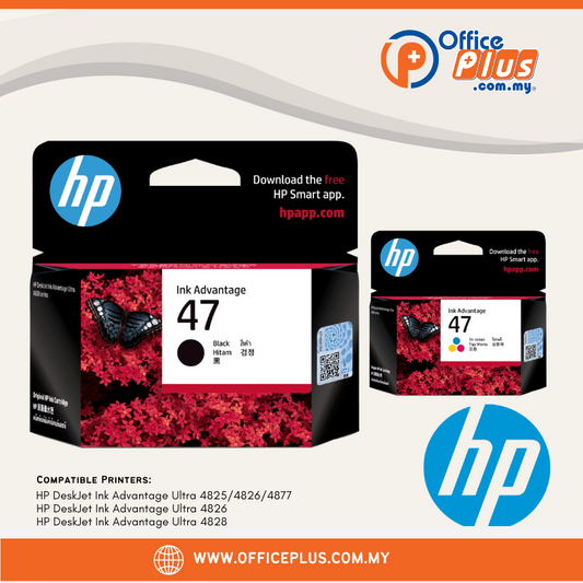 HP 47 Black Tri Color Original Cartridge