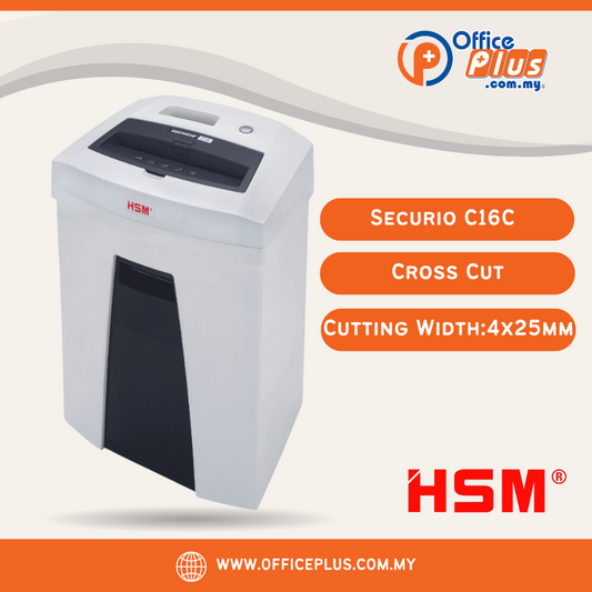 (PRE-ORDER) HSM Paper Shredder Securio C16C-4x25mm