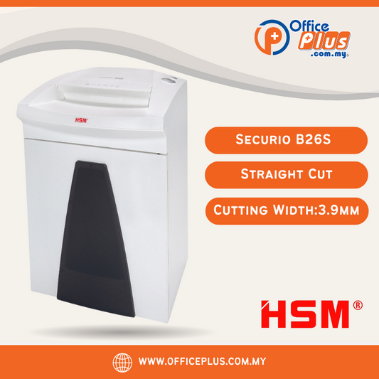 (PRE-ORDER) HSM Securio Strips-Cut Shredder B26S