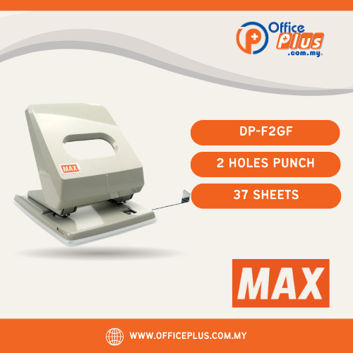 MAX Punch 2 Hole Paper Puncher DP-F2GF