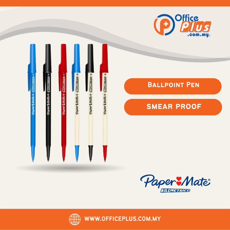 Paper Mate Kilometrico Ballpoint Pen | Pen Mata Bulat