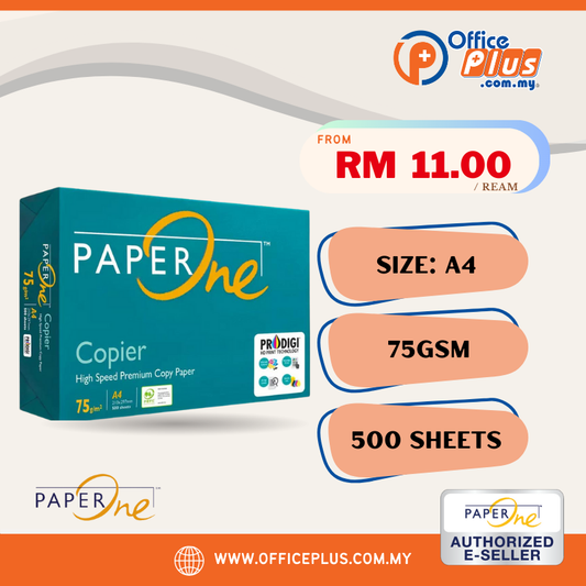 PaperOne A4 Copier Paper 75gsm (500 Sheets)