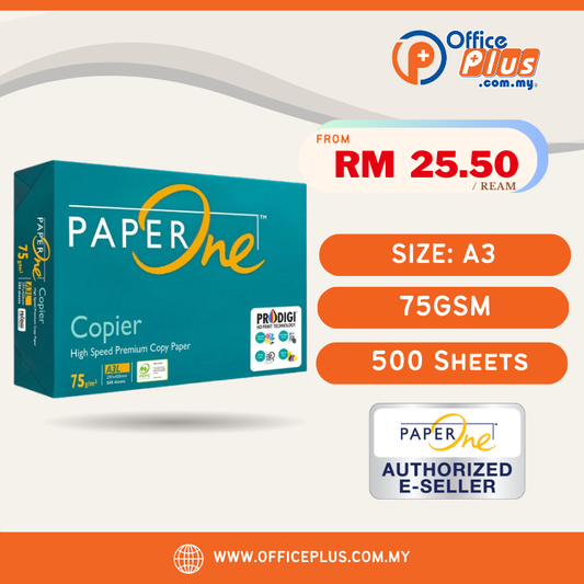 PaperOne A3 Copier Paper 75gsm - 500 sheets