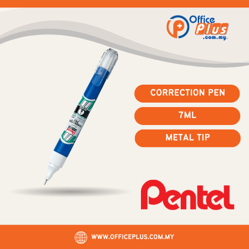 Pentel Correction Pen Metal Tip 7ml