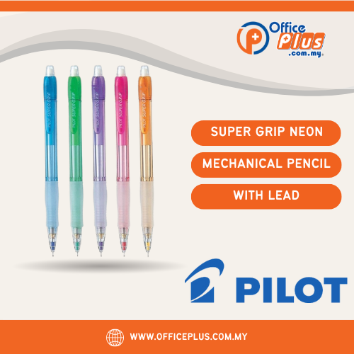 Pilot Super Grip Neon Mechanical Pencil with Lead