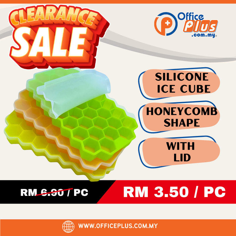 Silicone Ice Cube Tray Honeycomb Shape with Lid