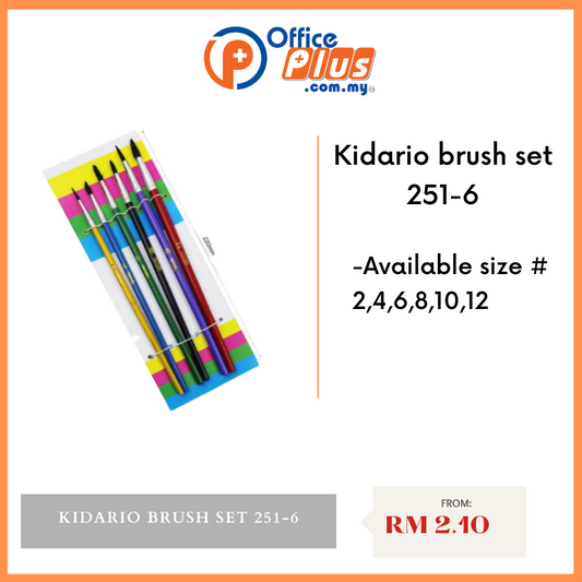 Kidario brush set 251-6 - OfficePlus