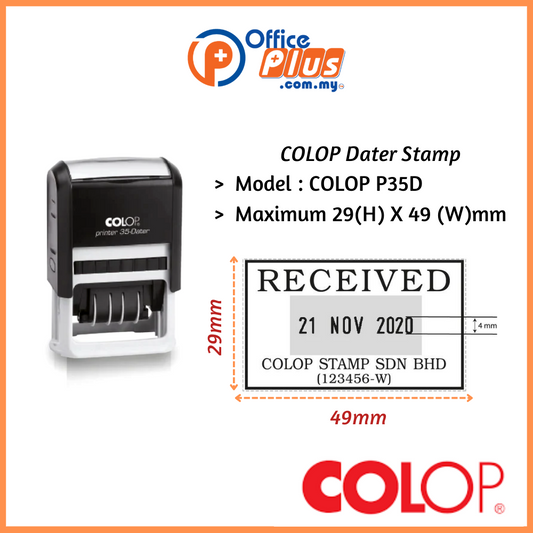 COLOP Dater Stamp - OfficePlus