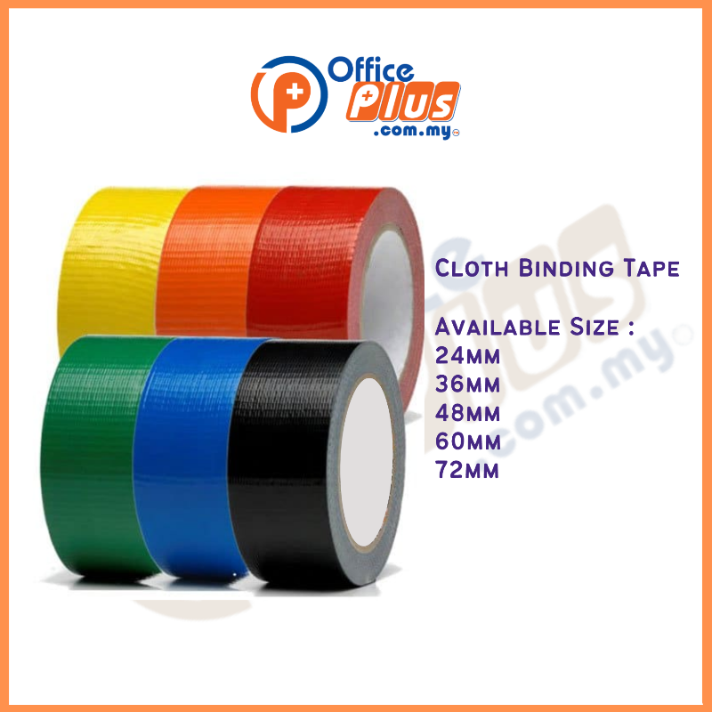 Cloth Binding Tape 24mm/36mm/48mm/60mm/72mm Pita Binding OfficePlus