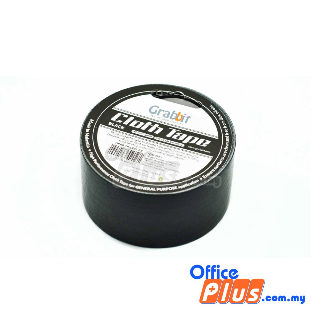 31.-Cloth-Tape-48mm-Black-1024x1024_f2a653dd-4eec-4f3e-b3ef-ae1ca44f11f3 Grabbit Cloth Tape 36mm x 5 yards (RM 1.80 - RM 2.20/pc) - OfficePlus