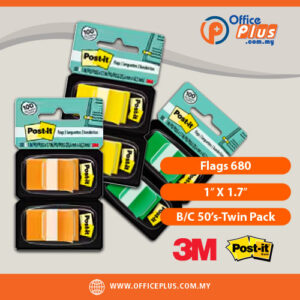 3M Post-it Flags 680 twin pack - OfficePlus Wholesale / Bulk Price Office Supplies (Sticky Notes)