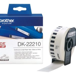 Brother DK22210 continuous length paper tape 29mm x 30.48m for QL label printers - OfficePlus Wholesale / Bulk Price Office Supplies (Label Printer & Accessories)