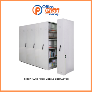 8 Bay Hand Push Mobile Compactor - OfficePlus