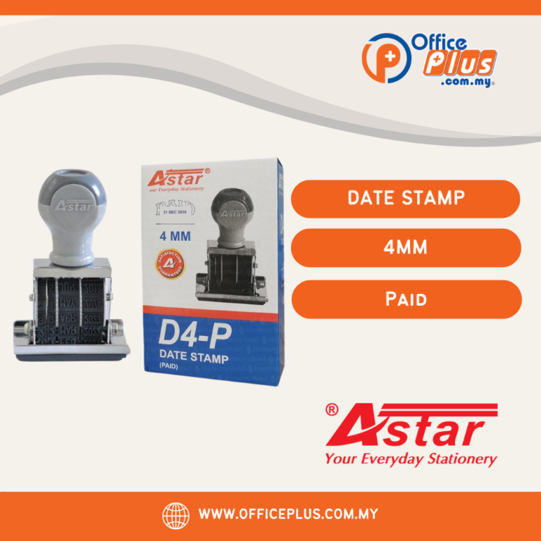 ASTAR Date Stamp PAID D4-P 4mm | OfficePlus Malaysia
