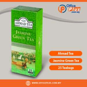 Ahmad Tea Jasmine Green Tea 25 Teabags Premium Green Tea with Jasmine Flowers Malaysia - OfficePlus Malaysia Online B2B Office Supplies (Breakroom Supplies)