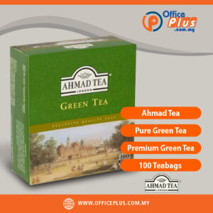 Ahmad Tea Pure Green Tea 100 Teabags Premium Chinese Green Tea for Office Pantry Malaysia - OfficePlus Malaysia Online B2B Office Supplies (Breakroom Supplies)