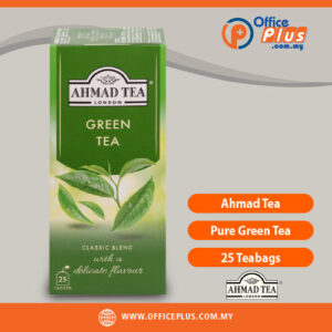 Ahmad Tea Pure Green Tea 25 Teabags Premium Chinese Green Tea Malaysia - OfficePlus Malaysia Online B2B Office Supplies (Breakroom Supplies)