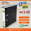 Alpha 3″ Lever Arch File 404 Silver - heavy duty filing Malaysia
