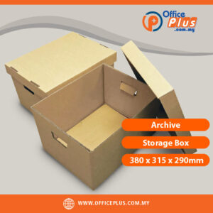Archive Storage Box 380 x 315 x 290mm for office file and document storage in Malaysia - OfficePlus Malaysia Online B2B Office Supplies (File Boxes & Storage)