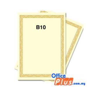 Lucky Star A4 Gold Stamping Certificate 160gsm - 100 sheets - OfficePlus