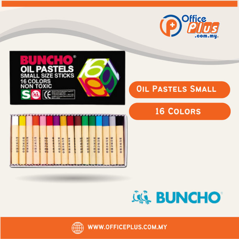 BUNCHO Oil Pastels 16 Colors Small Size Sticks | OfficePlus