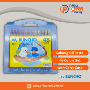 BUNCHO Gabang oil pastel 48 colors set in portable carry case for drawing coloring and outdoor art use for students and artists in Malaysia - OfficePlus Malaysia Online B2B Office Supplies (Art Supplies)