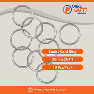 Book Card Ring 20mm 3/4 Inch Mini Loose-Leaf Binder Ring 10pcs Pack – OfficePlus Wholesale / Bulk Price Office Supplies (Binding)