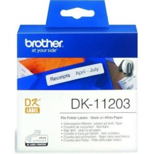 Brother DK11203 File Folder Label - 17mm x 87mm - OfficePlus