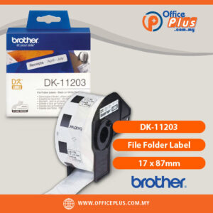 Brother DK-11203 file folder label 17x87mm roll of 300 - OfficePlus Wholesale / Bulk Price Office Supplies (Label Printer & Accessories)