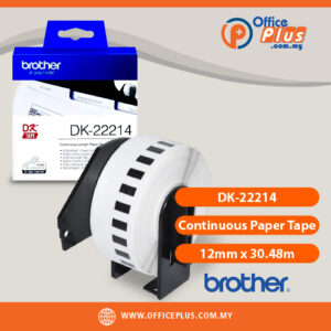 Brother DK-22214 continuous paper tape 12mm x 30.48m roll - OfficePlus Wholesale / Bulk Price Office Supplies (Label Printer & Accessories)