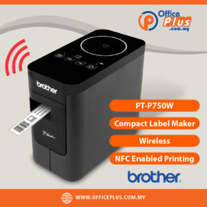 Brother PT-P750W Compact Wireless NFC Label Maker with TZe Tape – OfficePlus Wholesale / Bulk Price Office Supplies (Label Printer & Accessories)