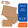 Butterfly Brown Envelope – 6″x 9″ 20’S/PACK - OfficePlus