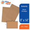 Butterfly Brown Envelope – 9″x 14″ 20’S/PACK - OfficePlus