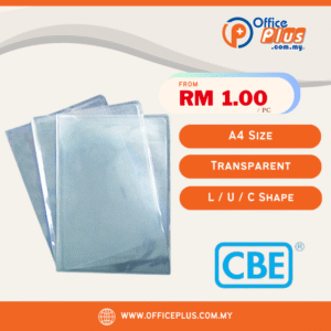 CBE A4 PVC Transparent Document Holder