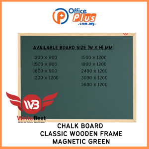 Chalk Board Classic Wooden Frame Magnetic Non Magnetic - OfficePlus
